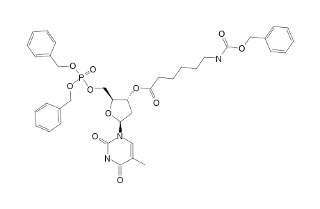 DEIBENZYL-3'-O-[6-BENZYLOXY-CARBONYL-AMINO)-HEXANOYL]-THAMIDIN-5'-YL-PHOSPHATE