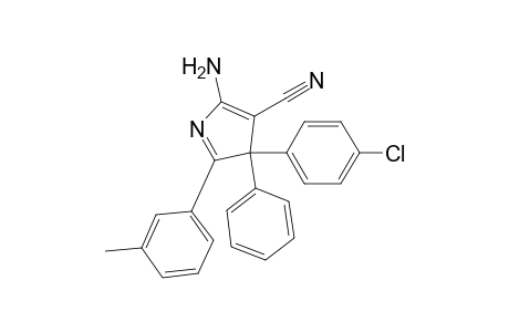2-Amino-4-(4-chlorophenyl)-5-(3-methylphenyl)-4-phenyl-3-pyrrolecarbonitrile