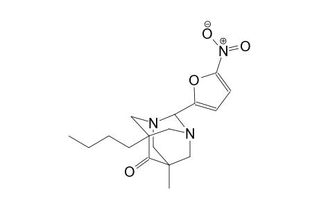 5-butyl-7-methyl-2-(5-nitro-2-furyl)-1,3-diazatricyclo[3.3.1.1~3,7~]decan-6-one