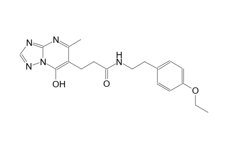 [1,2,4]triazolo[1,5-a]pyrimidine-6-propanamide, N-[2-(4-ethoxyphenyl)ethyl]-7-hydroxy-5-methyl-