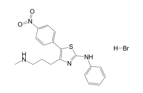 4-[3-(Methylamino)propyl]-2-phenylamino-5-(4-nitrophenyl)-1,3-thiazole hydrobromide