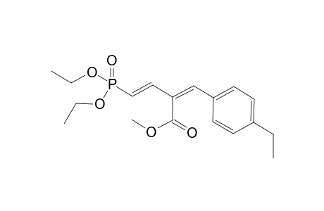(1E,3Z)-Diethyl-4-(4-ethylphenyl)-3-(methoxycarbonyl)-but-1,3-dienylphosphonate