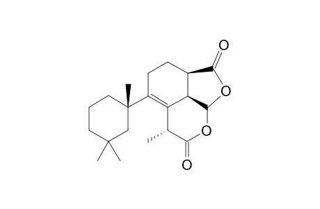 Furo[4,3,2-ij][2]benzopyran-2,7-dione, 2a,3,4,6,8a,8b-hexahydro-6-methyl-5-(1,3,3-trimethylcyclohexyl)-, [2aR-[2a.alpha.,5(S*),6.alpha.,8a.alpha.,8b.alpha.]]-