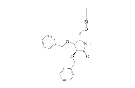 (3S,4R,5S-3,4-Dibenzyloxy-5-(t-butyldimethylsiloxy)methylpyrrolidin-2-one