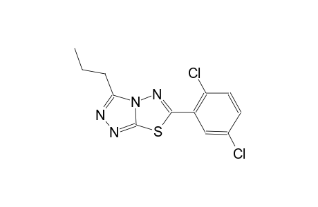 6-(2,5-dichlorophenyl)-3-propyl[1,2,4]triazolo[3,4-b][1,3,4]thiadiazole