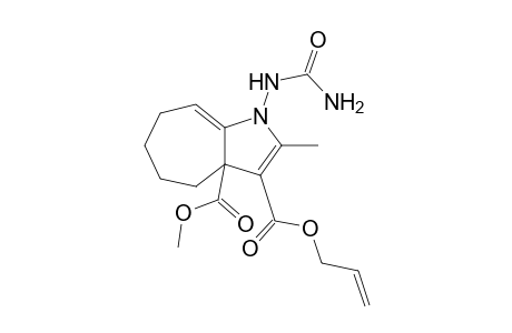 3-Allyl 3a-methyl 1-[(aminocarbonyl)amino]-2-methyl-1,3a,4,5,6,7-hexahydrocyclohepta[b]pyrrole-3,3a-dicarboxylate