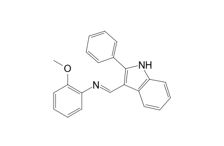 N-[(2-Phenyl-1H-indole-3-yl)methylene](o-methoxy)benezeamine