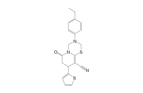 2H,6H-pyrido[2,1-b][1,3,5]thiadiazine-9-carbonitrile, 3-(4-ethylphenyl)-3,4,7,8-tetrahydro-6-oxo-8-(2-thienyl)-