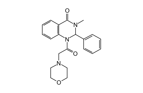 2,3-DIHYDRO-3-METHYL-1-(MORPHOLINOACETYL)-2-PHENYL-4(1H)-QUINAZOLINONE