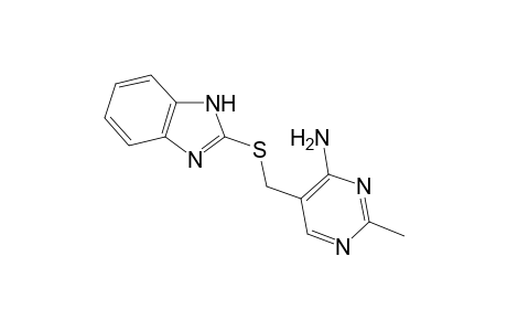 5-[(1H-Benzimidazol-2-ylsulfanyl)methyl]-2-methyl-4-pyrimidinamine