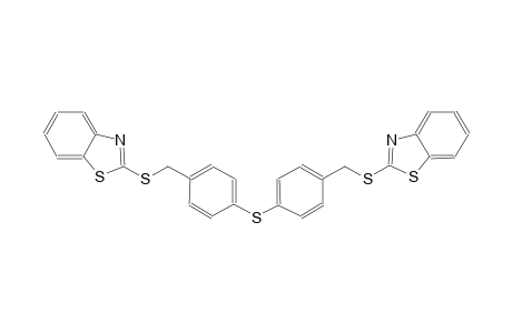 2-{[4-({4-[(1,3-benzothiazol-2-ylsulfanyl)methyl]phenyl}sulfanyl)benzyl]sulfanyl}-1,3-benzothiazole