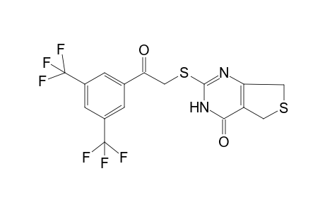 2-({2-[3,5-bis(trifluoromethyl)phenyl]-2-oxoethyl}sulfanyl)-5,7-dihydrothieno[3,4-d]pyrimidin-4(3H)-one