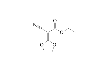 2-cyano-2-(1,3-dioxolan-2-ylidene)acetic acid ethyl ester