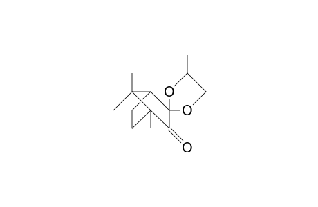 (1S,2R,4R,4'S)-4,4',7,7-Tetramethyl-bicyclo(2.2.1)heptane-2-spiro-2'-(1',3'-dioxolan)-3-one