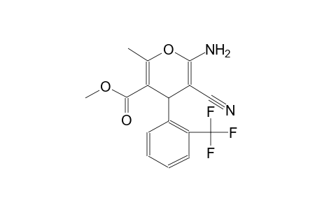 4H-pyran-3-carboxylic acid, 6-amino-5-cyano-2-methyl-4-[2-(trifluoromethyl)phenyl]-, methyl ester