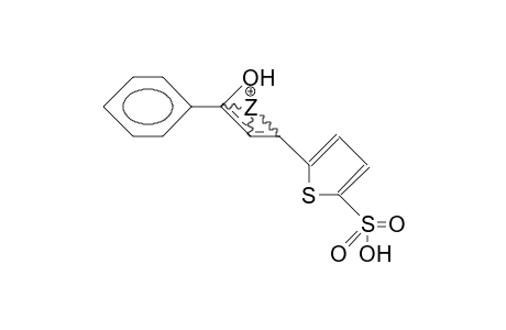 1-Hydroxy-1-phenyl-3-(5-sulfo-2-thienyl)-allyl cation