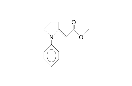 (E)-(1-Phenyl-2-pyrrolidinylidene)-acetic acid, methyl ester