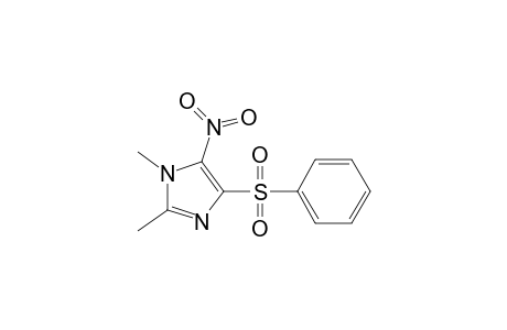 1H-Imidazole, 1,2-dimethyl-5-nitro-4-(phenylsulfonyl)-