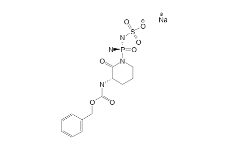 (3S,R-P)-1-AMINO-(SULFAMINO)-PHOSPHINYL-3-BENZYLOXYCARBONYLAMINO-2-PIPERIDINONE_SODIUM_SALT