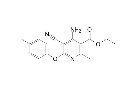 4-Amino-5-cyano-2-methyl-6-(4-methylphenoxy)-nicotinic acid ethyl ester