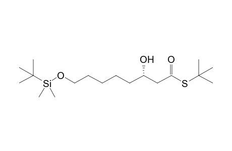 (3S)-8-[tert-butyl(dimethyl)silyl]oxy-3-hydroxy-octanethioic acid S-tert-butyl ester