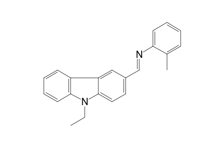 N-[(E)-(9-Ethyl-9H-carbazol-3-yl)methylidene]-2-methylaniline