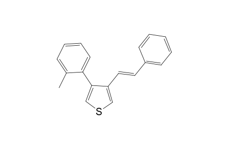 (E)-3-styryl-4-(o-tolyl)thiophene