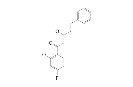 3-HYDROXY-1-(2-HYDROXY,4-FLUOROPHENYL)-5-PHENYL-2,4-PENTADIEN-1-ONE