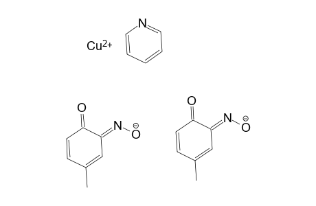 Copper, bis(4-methyl-3,5-cyclohexadiene-1,2-dione 2-oximato-N2,O1)(pyridine)-, (SP-5-31)-