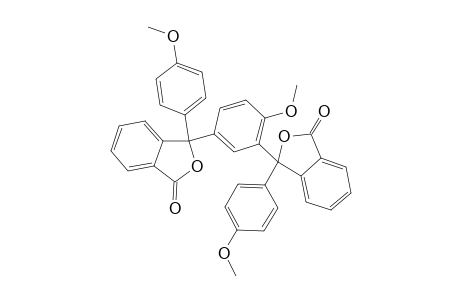 1(3H)-Isobenzofuranone, 3,3'-(4-methoxy-1,3-phenylene)bis[3-(4-methoxyphenyl)-