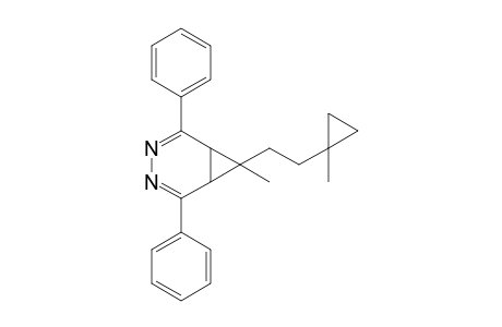 2,5-Diphenyl-7-methyl-7-[2"-(1'"-methylcyclopropyl)ethyl]-3,4-diazabicyclo[4.1.0]hepta-2,4-diene