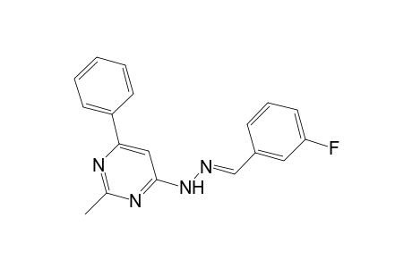 3-Fluorobenzaldehyde (2-methyl-6-phenyl-4-pyrimidinyl)hydrazone