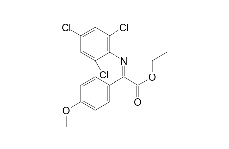 Ethyl (E)-2-(4-methoxyphenyl)-2-((2,4,6-trichlorophenyl)imino)acetate