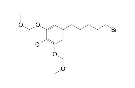 5-(5-bromopentyl)-2-chloro1,3-bis(methoxymethoxy)benzene