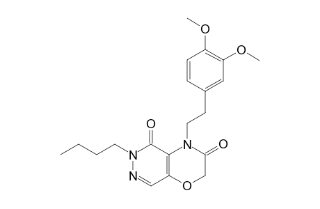 6-BUTYL-4-[2-(3,4-DIMETHOXYPHENYL)-ETHYL]-2H-PYRIDAZINO-[4,5-B]-[1,4]-OXAZINE-3,5-DIONE