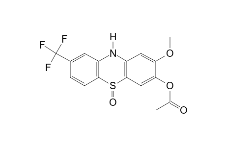 2-Methoxy-8-(trifluoromethyl)phenothiazin-3-ol, acetate (ester), 5-oxide