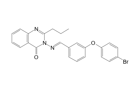3-({(E)-[3-(4-bromophenoxy)phenyl]methylidene}amino)-2-propylquinazolin-4(3H)-one
