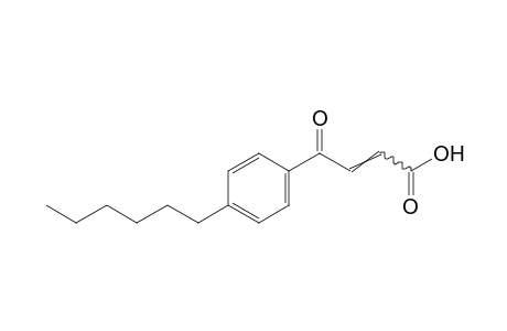 3-(p-hexylbenzoyl)acrylic acid