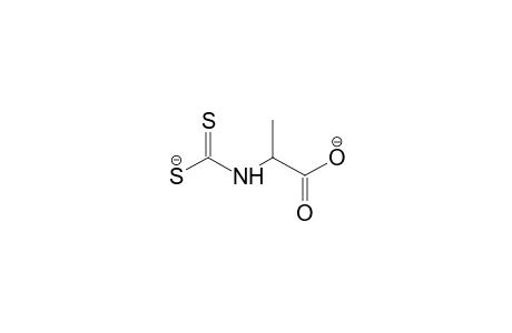 2-Dithiocarboxyamino-propionic acid anion