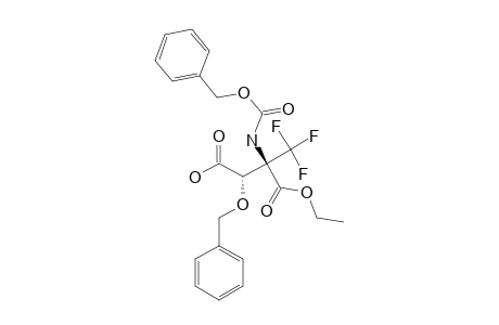 (2-R,3-S)-3-BENZYLOXY-2-BENZYLOXYCARBONYLAMINO-2-TRIFLUOROMETHYLSUCCINIC-ACID-1-ETHYLESTER