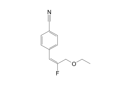 4-[(E)-3-ethoxy-2-fluoranyl-prop-1-enyl]benzenecarbonitrile