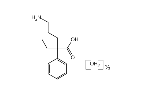 5-AMINO-2-ETHYL-2-PHENYLVALERIC ACID, HEMIHYDRATE