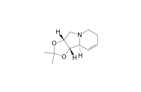 (1S,2R,8aS)-1,2-(isopropylidenedioxy)-1,5,6,8a-tetrahydro-2H-indolizine
