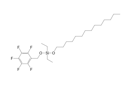 Silane, diethyl(pentafluorobenzyloxy)tetradecyloxy-