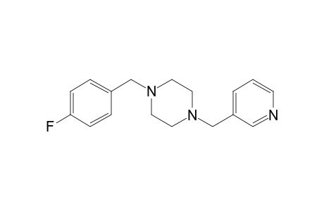 1-(4-fluorobenzyl)-4-(3-pyridinylmethyl)piperazine