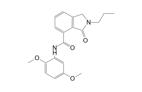 N-(2,5-dimethoxyphenyl)-3-oxo-2-propyl-4-isoindolinecarboxamide