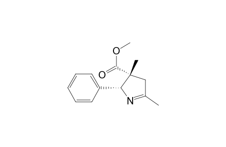 2H-Pyrrole-3-carboxylic acid, 3,4-dihydro-3,5-dimethyl-2-phenyl-, methyl ester, cis-