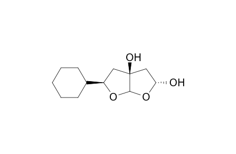 (2R*,3aS*,5R*)-5-Cyclohexylperhydrofuro[2,3-b]furan-2,3a-diol