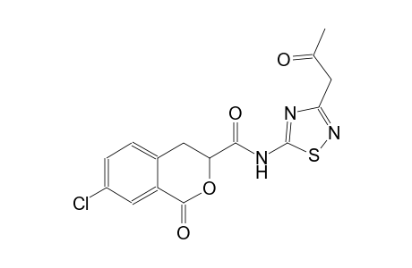 1H-2-benzopyran-3-carboxamide, 7-chloro-3,4-dihydro-1-oxo-N-[3-(2-oxopropyl)-1,2,4-thiadiazol-5-yl]-