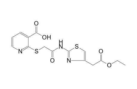 2-[(2-{[4-(2-ethoxy-2-oxoethyl)-1,3-thiazol-2-yl]amino}-2-oxoethyl)sulfanyl]nicotinic acid